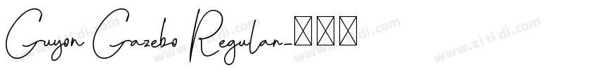 Guyon Gazebo Regular字体转换